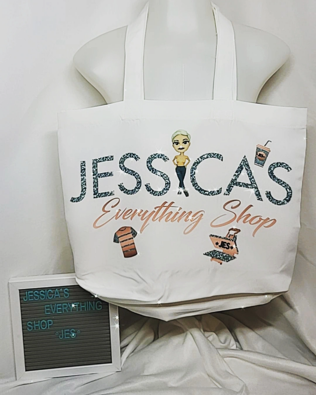 White Tote Bag