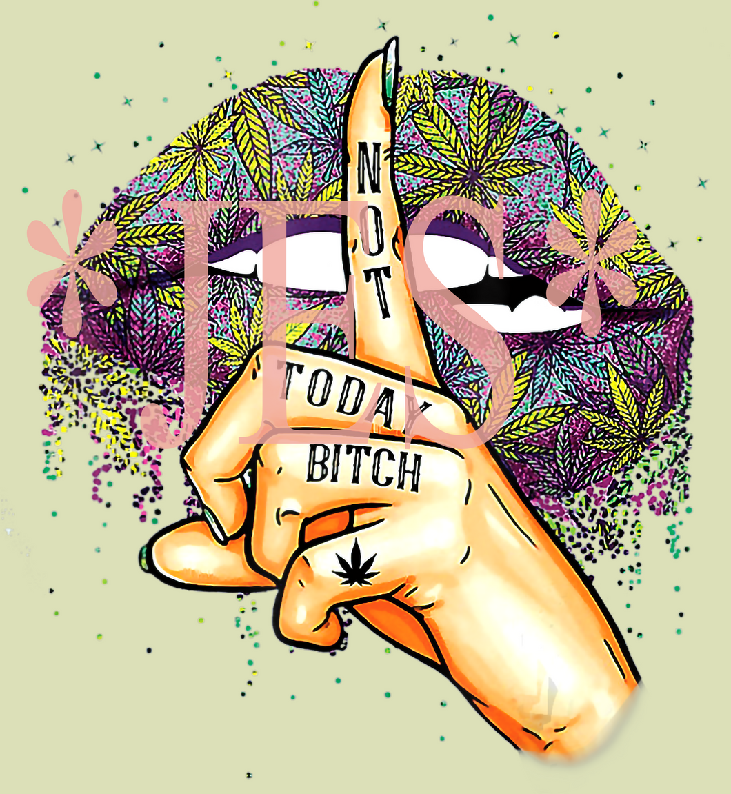 Not Today Bitch Design