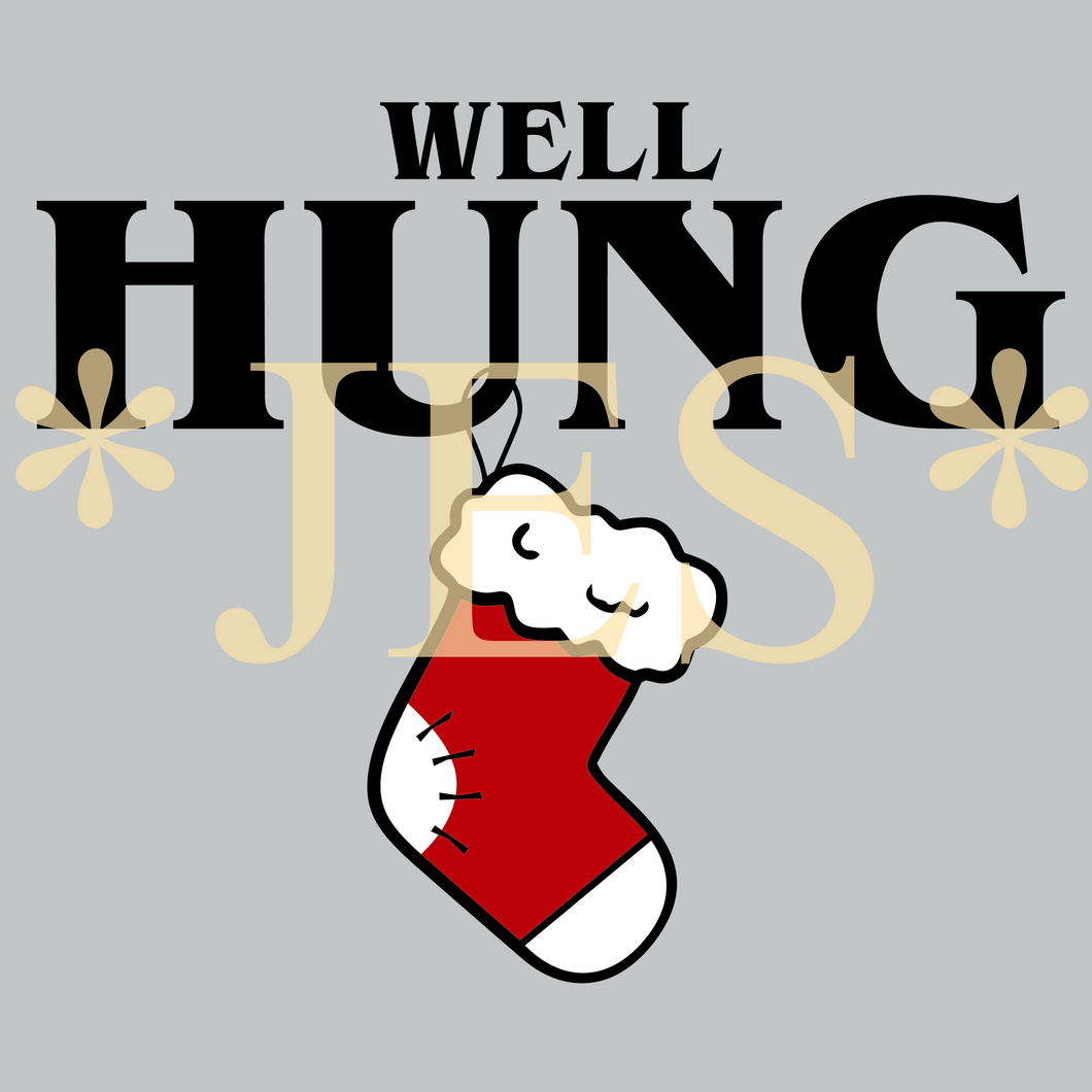 Christmas Humor Design / Well Hung